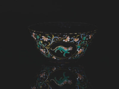 Black Delftware Bowl