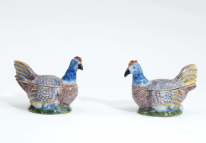 Delftware Chicken Tureens