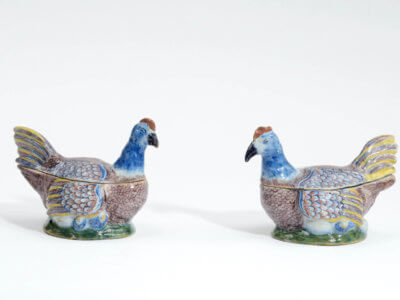 Delftware Chicken Tureens