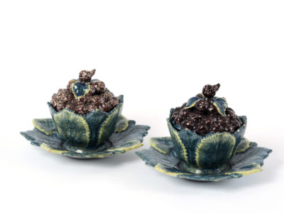 Polychrome Delftware Blackberry Tureens