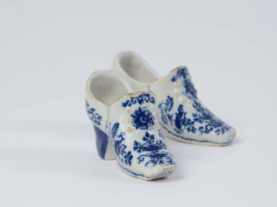Blue And White Models Of Shoes