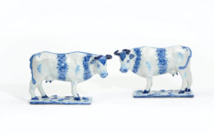 Blue And White Delftware Cow