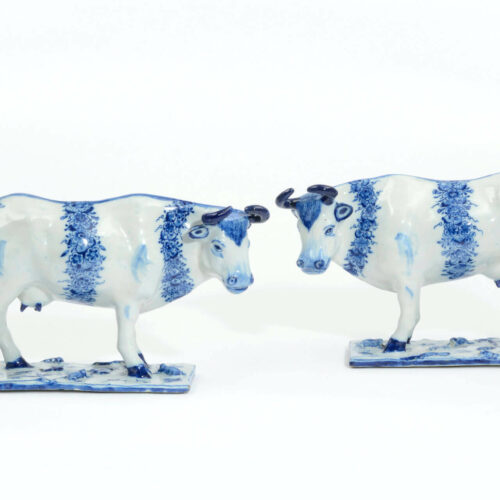 Blue And White Delftware Cow