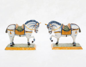 Polychrome Models Of Horses