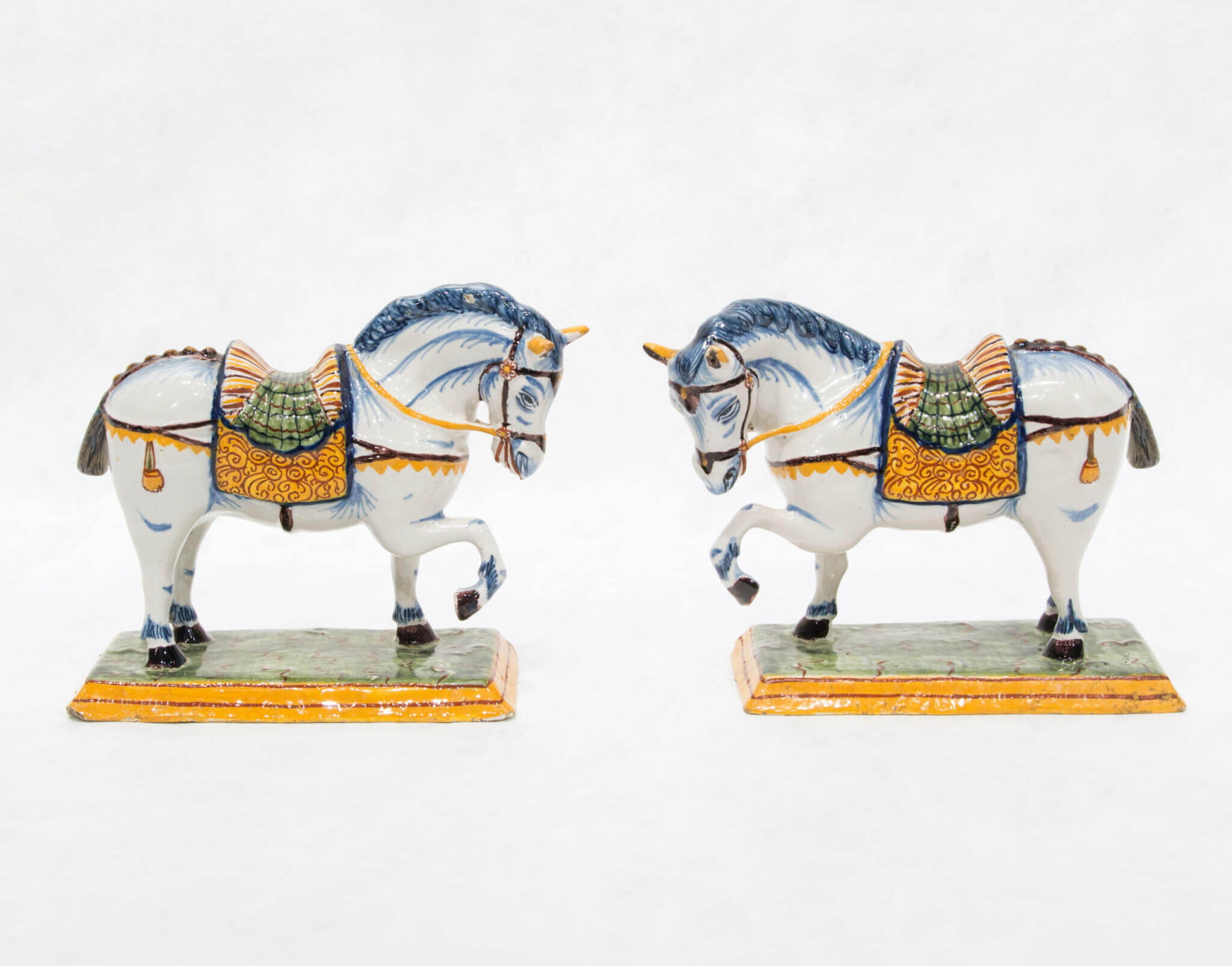 Polychrome models of horses