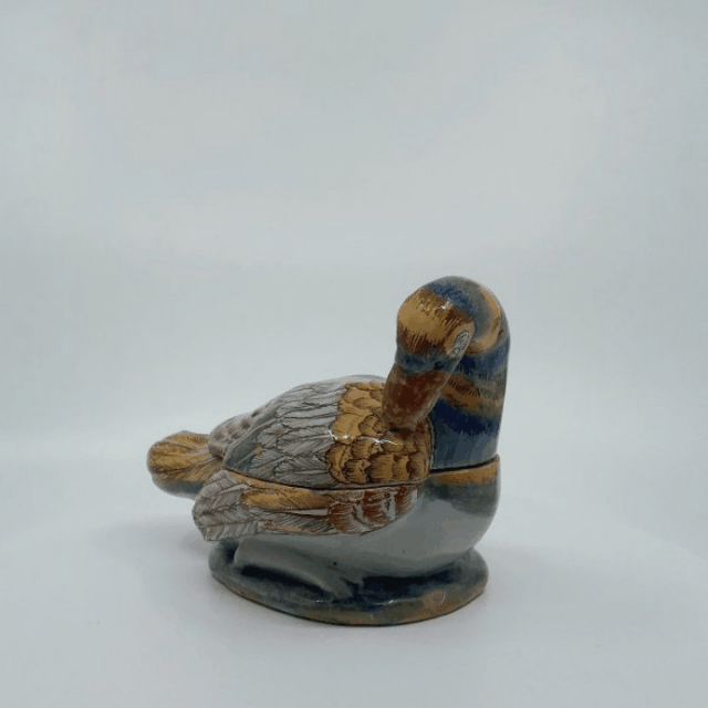 Polychrome Delftware duck tureens