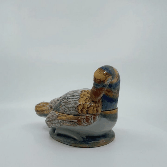 Polychrome Delftware duck tureens Polychrome Delftware duck tureens