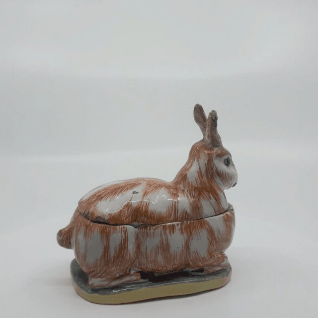Polychrome Delftware hare tureen Polychrome Delftware hare tureen