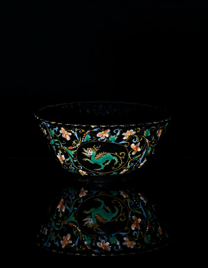 Black Delftware bowl Black Delftware Bowl, circa 1710