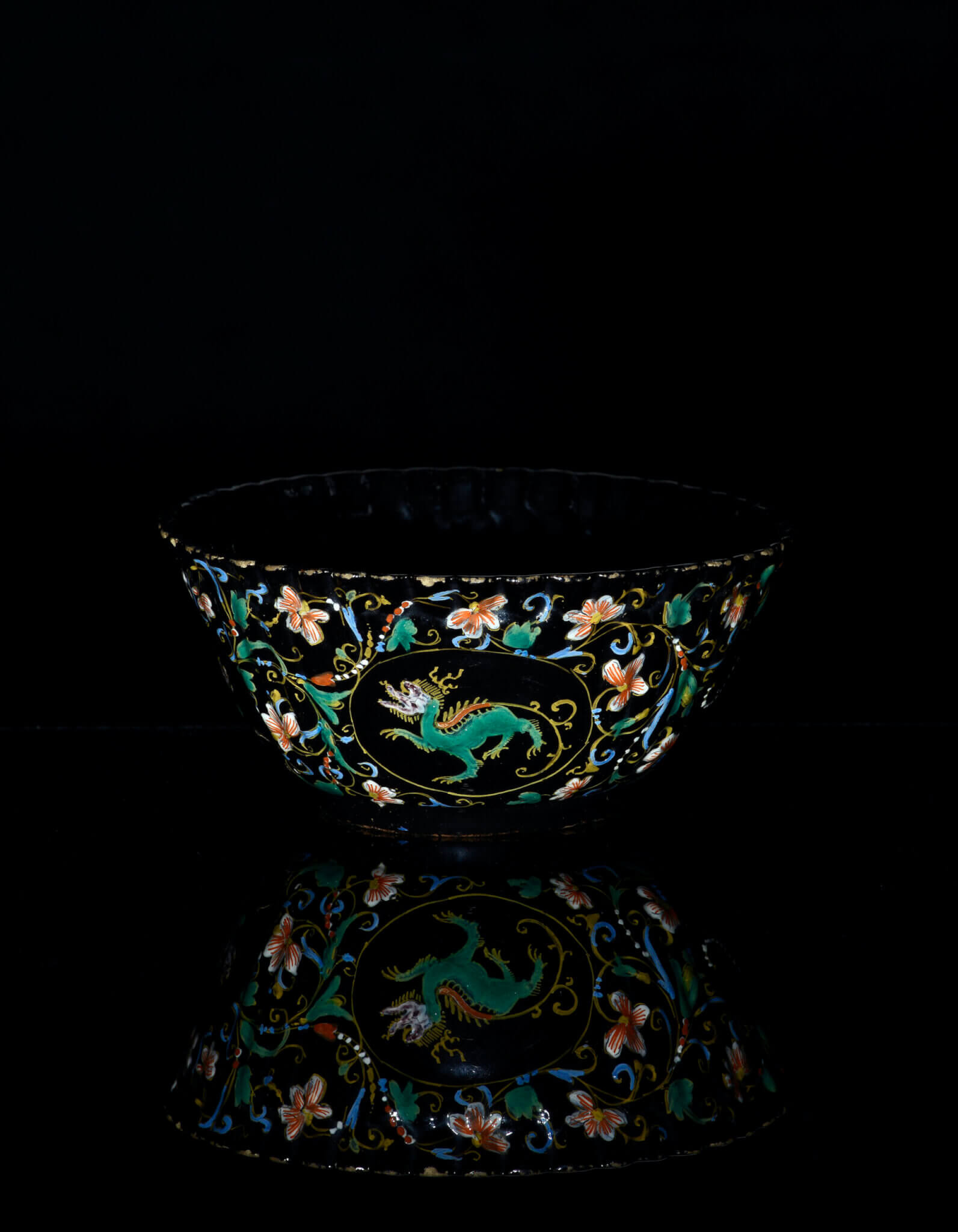Black Delftware Bowl, circa 1710