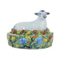 Polychrome Sheep Tureen And Cover