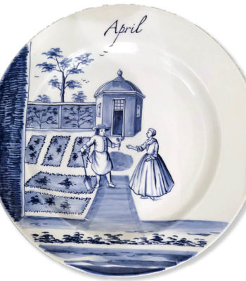 Hand-Painted Limited Edition Seasonal Plate ‘April’