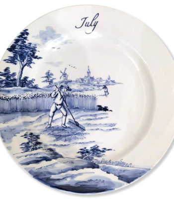 Hand-Painted Limited Edition Seasonal Plate ‘July’