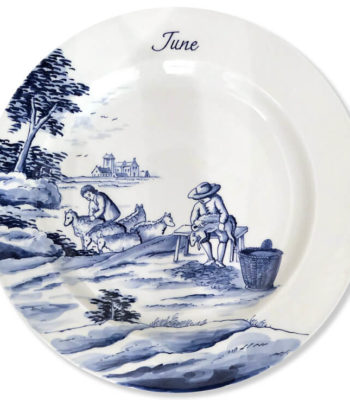 Hand-Painted Limited Edition Seasonal Plate ‘June’