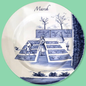 Modern Delftware Plate March Modern Delftware Plate March