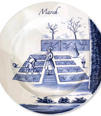 Hand-Painted Limited Edition Seasonal Plate ‘March’