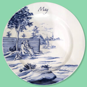 Modern Delftware May plate Modern Delftware May plate