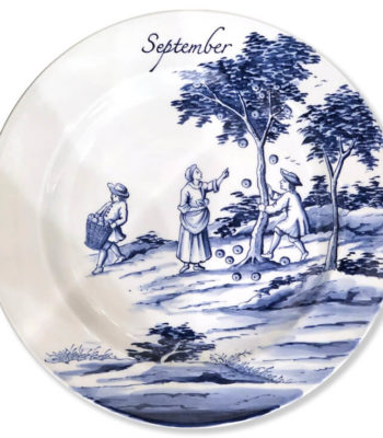 Hand-Painted Limited Edition Seasonal Plate ‘September’