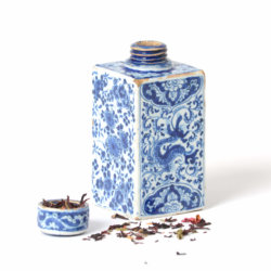 2099. Blue and White Tea Canister 2099. Blue and White Tea Canister