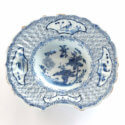 D2092. Blue And White Oval Barber’s Bowl
