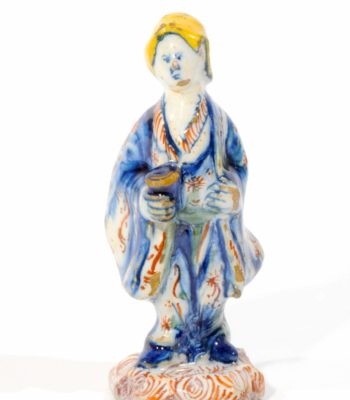 D1010. Polychrome Small Figure Of An Asian Man