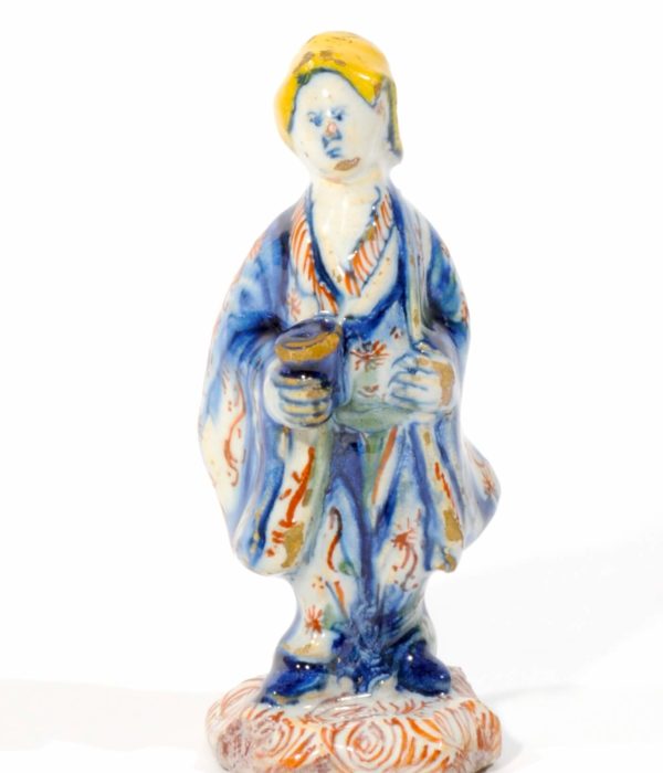 D1010. Polychrome Small Figure of an Asian Man