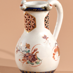 D1618. Petit Feu Polychrome and Gilded Puzzle Jug D1618. Petit Feu Polychrome and Gilded Puzzle Jug