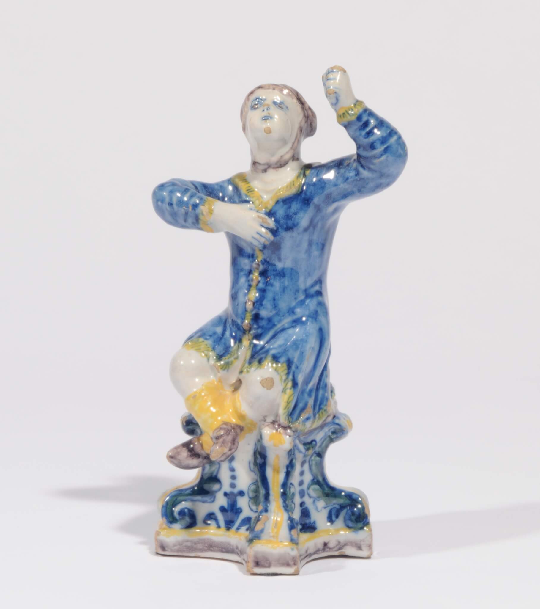 9033 Polychrome Figure of a Singer