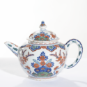 • D2112. Polychrome Cashmere Palette Teapot And Cover