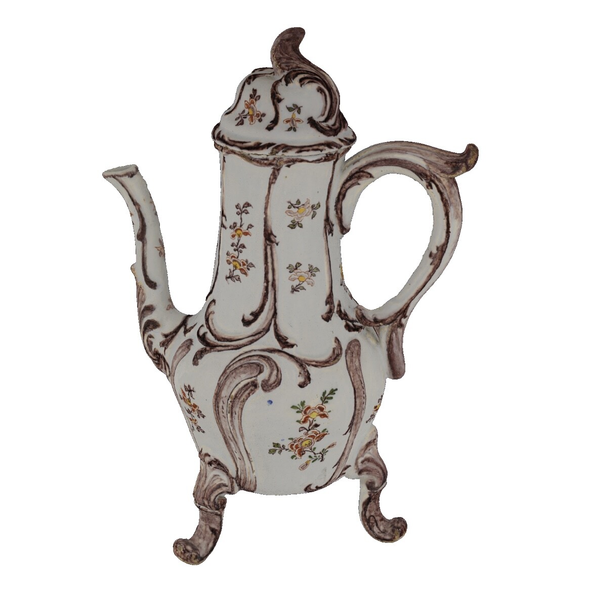 D2110 Polychrome Coffeepot and Cover