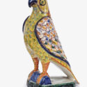 •D2355. Polychrome Figure Of A Parrot
