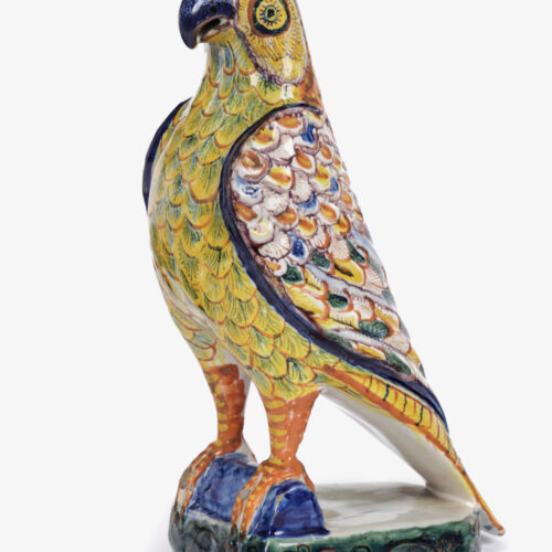 D2355. Polychrome Figure Of A Parrot