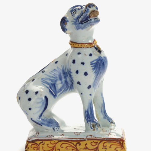 D2347. Polychrome Figure Of A Seated Dog