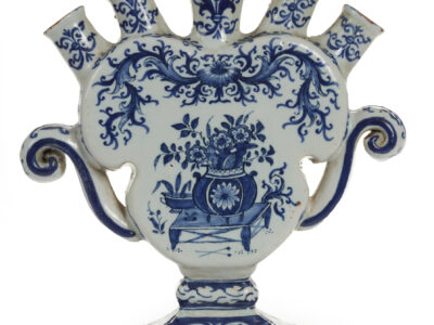 D2312. Blue And White Flower Vase