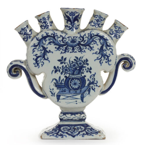 D2312. Blue And White Flower Vase