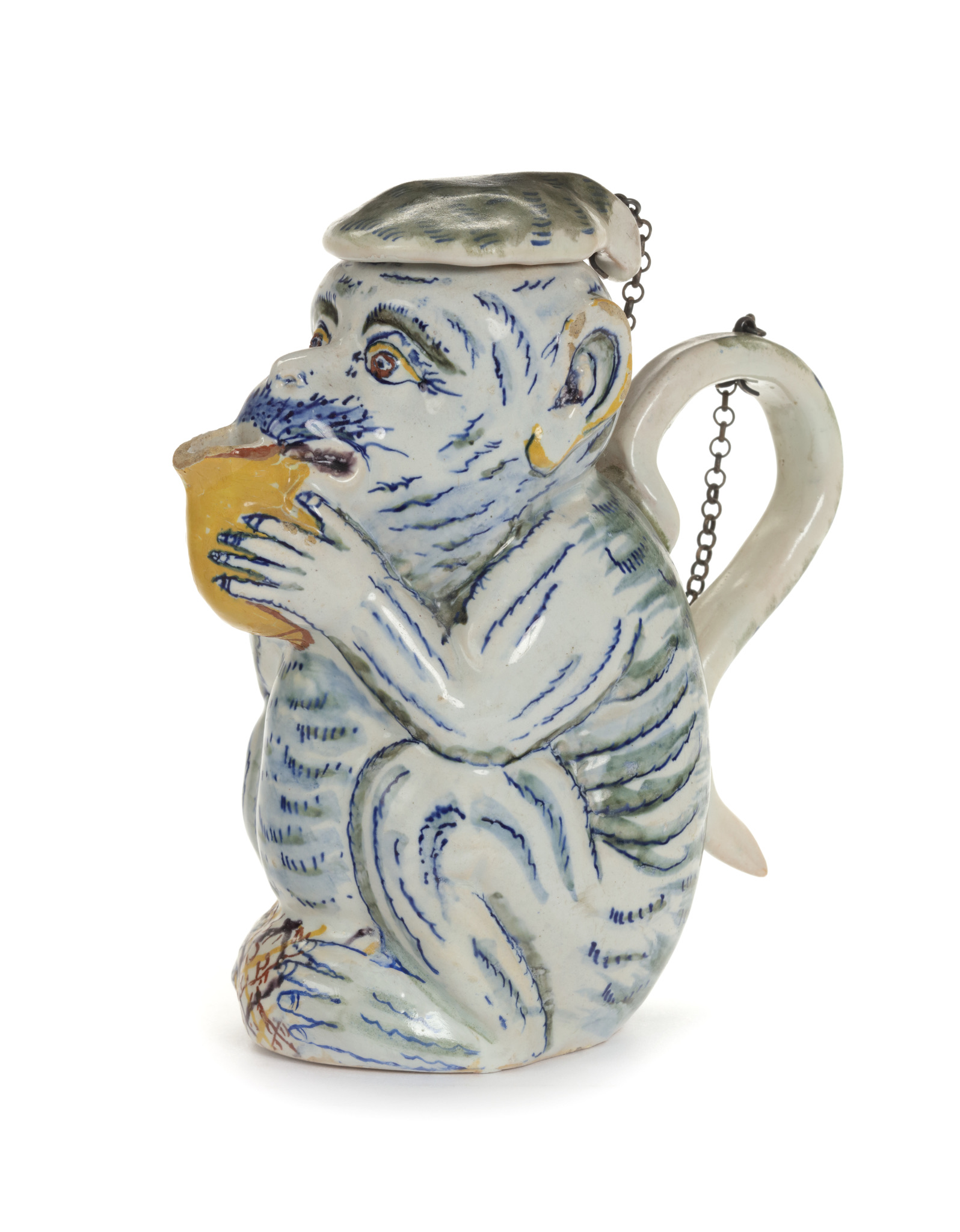 D2345. Polychrome Jug in the Form of a Seated Monkey