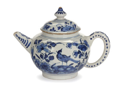 D2326. Blue And White Teapot And Cover
