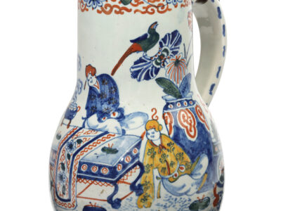 D2324. Polychrome Silver-Mounted Jug