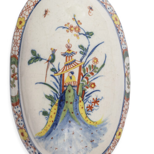 D2331. Polychrome Oval Brushback