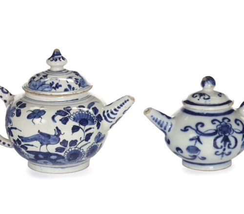Two Blue And White Delftware Teapots, Object Of The Month June 2023