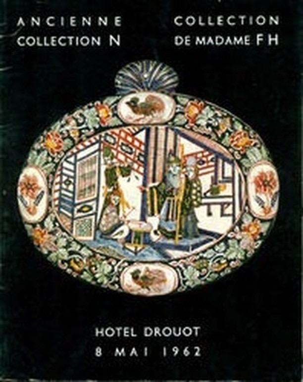 Cover of auction catalogue Hotel Drouot, collection 'N' and of 'Madame F H', May 8, 1962