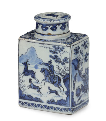 D2408 Blue And White Tea Cannister
