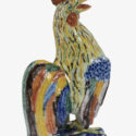 D2428. Polychrome Figure Of A Standing Cockerel