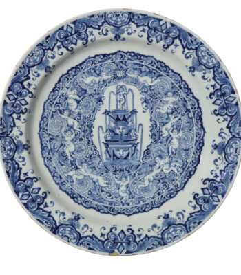 D2426 Pair Of Blue And White Chargers